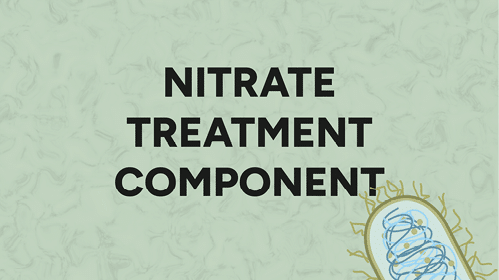 A poster with the words “nitrate treatment component" written on it. AI generated content