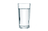 water glass isolated with clipping path included