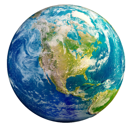 Planet Earth - USA. Elements of this image furnished by NASA. 3d rendering